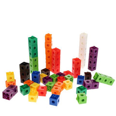 100Pcs Linking Cubes - Learn Numbers and Fractions-Addition & Subtraction, Clever Kidz, Counting Numbers & Colour, Early Years Maths, Fractions Decimals & Percentages, Learning Difficulties, Maths, Primary Maths-Learning SPACE