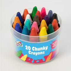 20 Chunky Crayons-Arts & Crafts, Baby Arts & Crafts, Drawing & Easels, Early Arts & Crafts, Galt, Learning Difficulties, Learning Resources, Primary Arts & Crafts, Primary Literacy, Stationery, Stock-Learning SPACE