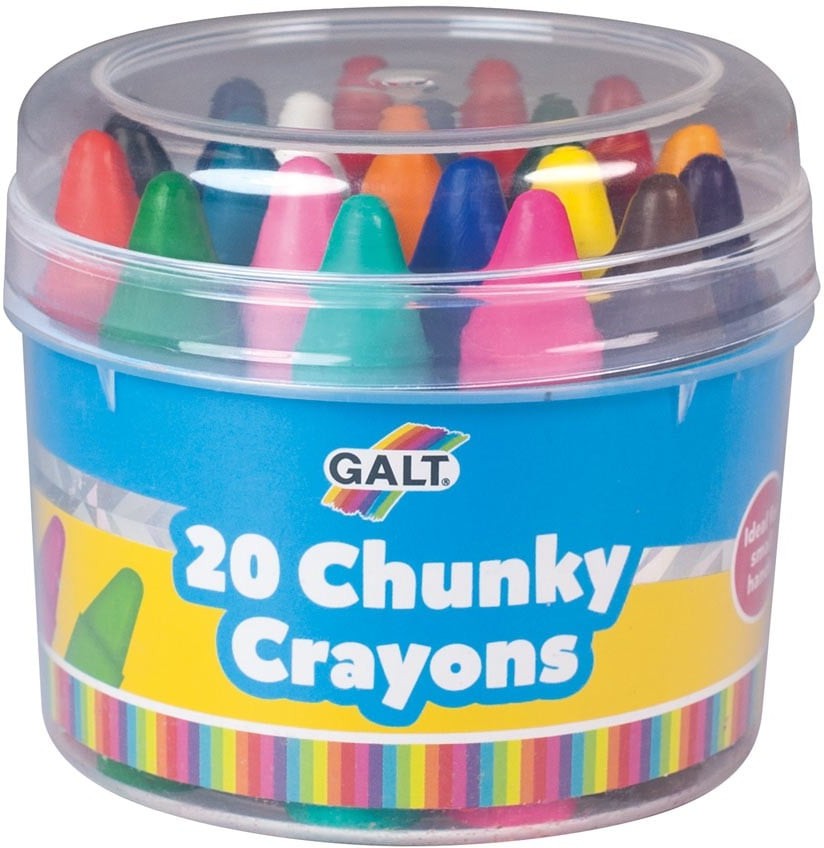 20 Chunky Crayons-Arts & Crafts, Baby Arts & Crafts, Drawing & Easels, Early Arts & Crafts, Galt, Learning Difficulties, Learning Resources, Nurture Room, Primary Arts & Crafts, Primary Literacy, Stationery, Stock-Learning SPACE