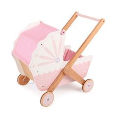 3-in-1 Doll Pram-Bigjigs Toys, Dolls & Doll Houses, Gifts For 2-3 Years Old, Gifts For 3-5 Years Old, Imaginative Play, Tidlo Toys, Wooden Toys-Learning SPACE