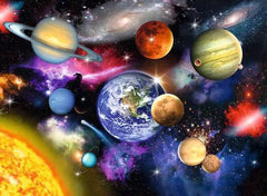 300 Piece Jigsaw Puzzle - Solar System XXL-100-1000 Piece Jigsaw, Outer Space, Ravensburger Jigsaws, S.T.E.M, Stock, World & Nature-Learning SPACE