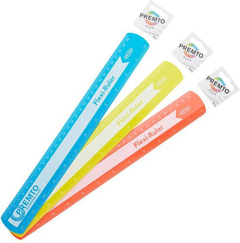 30cm Flexi Ruler - Assorted Colours-Office Measuring Supplies-Back To School, Learning Difficulties, Maths, Premier Office, Primary Literacy, Primary Maths, Seasons, Shape & Space & Measure, Stationery-Learning SPACE