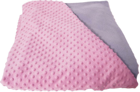 3kg Weighted Blanket Small (90 x 100)-AllSensory, Autism, Calmer Classrooms, Calming and Relaxation, Comfort Toys, Core Range, Down Syndrome, Helps With, Matrix Group, Neuro Diversity, Proprioceptive, Sensory Processing Disorder, Sensory Seeking, Sleep Issues, Weighted & Deep Pressure, Weighted Blankets-Pink/Grey-Learning SPACE