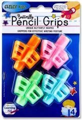4 Butterfly Junior Pencil Grips-Additional Need, Clever Kidz, Dyslexia, Early Years Literacy, Fine Motor Skills, Handwriting, Helps With, Neuro Diversity, Primary Literacy, Stationery, Stock-Learning SPACE