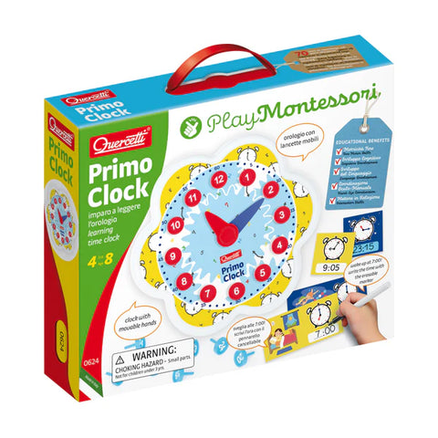 Quercetti First Clock - DIY Toy Clock Kit-Time-Learning SPACE