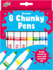 8 Chunky Pens - Washable-Arts & Crafts, Baby Arts & Crafts, Back To School, Drawing & Easels, Early Arts & Crafts, Galt, Primary Arts & Crafts, Primary Literacy, Seasons, Stationery, Stock-Learning SPACE