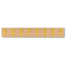 8 Coloured Coat Hook Rail-Cloakroom-Beech-Yellow-Learning SPACE