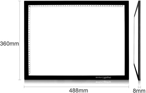 A3 Light Panel LED Ultra Slim-AllSensory, Light Boxes, MiniSun, Stock, Visual Sensory Toys-Learning SPACE