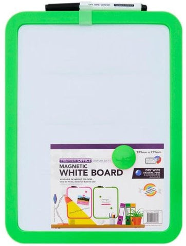 A4 Whiteboard with Marker and Magnets-Arts & Crafts, Back To School, Drawing & Easels, Early Arts & Crafts, Handwriting, Premier Office, Primary Arts & Crafts, Primary Literacy, Seasons, Stationery-Learning SPACE