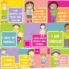 Affirmations (Full set of 10) Outdoor Signs-Calmer Classrooms, Classroom Displays, Forest School & Outdoor Garden Equipment, Helps With, Inspirational Playgrounds, Playground Wall Art & Signs, Stock-Learning SPACE