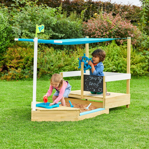 Ahoy Wooden Play Boat-Additional Need, Gross Motor and Balance Skills, Helps With, Playground Equipment, Sand, Sand Pit, Sensory Garden, TP Toys-Learning SPACE