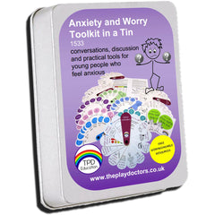 Anxiety and Worry Kit in a Tin-Additional Need, Back To School, Calmer Classrooms, communication, Emotions & Self Esteem, Fans & Visual Prompts, Helps With, Life Skills, Neuro Diversity, Play Doctors, Primary Travel Games & Toys, PSHE, Seasons, Social Emotional Learning, Stock, Teen Games, Toys for Anxiety-Learning SPACE