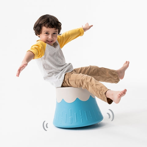Rocking Volcano Misty Blue-Balancing Equipment, Gross Motor and Balance Skills, Movement Breaks, Movement Chairs & Accessories, Rocking-Learning SPACE