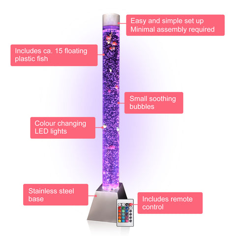 Lumina Giant Bubble Tube 180cm-AllSensory, Bubble Tubes, Core Range, Lumina, Stock, Visual Sensory Toys-Learning SPACE