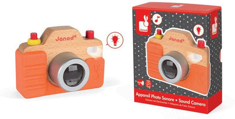 Baby Pretend Camera Sound | Janod-AllSensory, Baby & Toddler Gifts, Baby Musical Toys, Baby Sensory Toys, Baby Wooden Toys, Imaginative Play, Janod Toys, Music, Pretend play, Stock-Learning SPACE