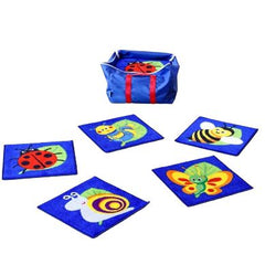 Back To Nature™ Mini Bug 14 Placement Carpets with holdall-Classroom Packs, Kit For Kids, Mats, Mats & Rugs, Nature Sensory Room, Rugs, Sit Mats, Square, World & Nature-Learning SPACE