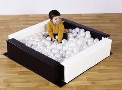 Ball Pit for Toddlers-AllSensory, Baby Sensory Toys, Ball Pits, Down Syndrome, Gifts For 1 Year Olds, Gifts For 2-3 Years Old, Matrix Group, Movement Breaks, Playmats & Baby Gyms, Soft Play Sets-Black white-Learning SPACE