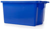 Blue Plastic Storage Box with Lid-Stock, Storage, Storage Bins & Baskets-Learning SPACE