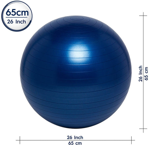 Bouncyband® Balance Ball No-Roll Weighted Seat-ADD/ADHD, Additional Need, AllSensory, Back To School, Bouncyband, Gross Motor and Balance Skills, Helps With, Matrix Group, Movement Breaks, Movement Chairs & Accessories, Neuro Diversity, Physio Balls, Seasons, Seating, Sensory & Physio Balls, Sensory Processing Disorder, Sensory Seeking, Teen Sensory Weighted & Deep Pressure, Vestibular, Weighted & Deep Pressure-65cm-Blue-Learning SPACE