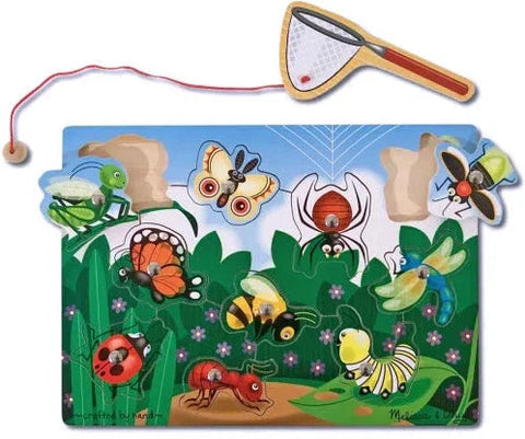 Bug-Catching Magnetic Puzzle Game-Down Syndrome, Gifts For 2-3 Years Old, Sound. Peg & Inset Puzzles, Stock-Learning SPACE