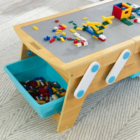 Building Bricks Play N Store Table-Cerebral Palsy, Engineering & Construction, Gifts For 6-12 Months Old, Kidkraft Toys, S.T.E.M, Sensory Room Furniture, Stacking Toys & Sorting Toys-Learning SPACE
