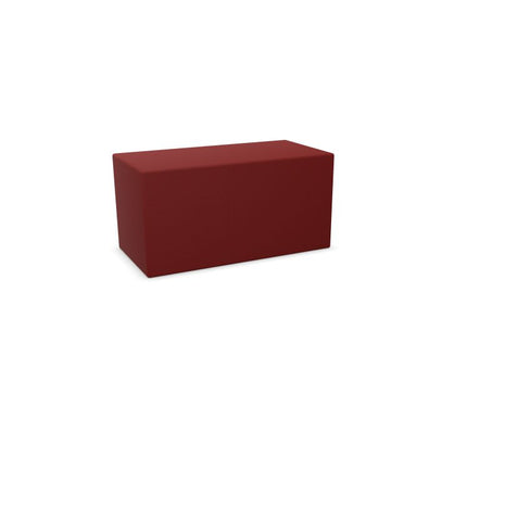 BuzziCube Flat- Sound Absorbent Cube Seat-Buzzi Space, Seating-Duo-Hazy Red - TRCS+ 9405-AntiSkid-Learning SPACE