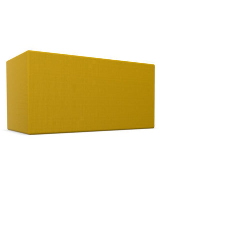 BuzziCube Flat- Sound Absorbent Cube Seat-Buzzi Space, Seating-Duo-Hazy Yellow - TRCS 9309-AntiSkid-Learning SPACE