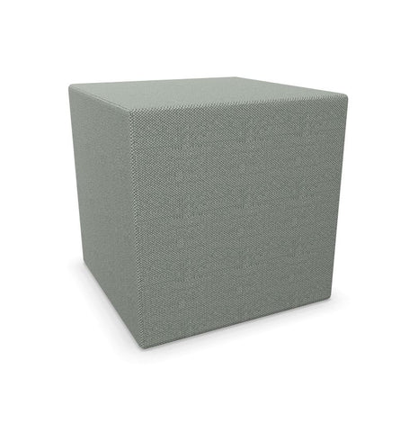BuzziCube Flat- Sound Absorbent Cube Seat-Buzzi Space, Seating-Solo-Hazy Grey - TRCS+ 9107-AntiSkid-Learning SPACE