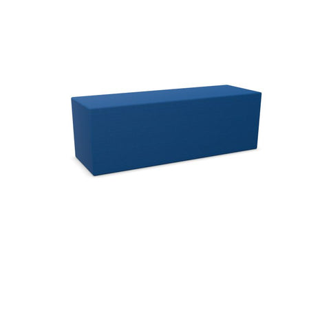 BuzziCube Flat- Sound Absorbent Cube Seat-Buzzi Space, Seating-Trio-Blue - TRCS 6075-AntiSkid-Learning SPACE