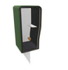 BuzziNest - Sound Reducing Privacy Booth-Buzzi Space, Dividers, Library Furniture, Noise Reduction-Left Handed-Hazy Green - TRCS+ 9704-White Laminate-Learning SPACE