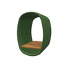 BuzziRing - Wall Mounted Acoustic Privacy Booth-Buzzi Space, Dividers, Library Furniture, Noise Reduction-Hazy Green - TRCS+ 9704-Antwerp Oak (+£179)-Learning SPACE