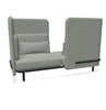 BuzziSpark Sound Reducing Sofa-Buzzi Space, Full Size Seating, Noise Reduction, Padded Seating, Seating-Original AG102 - Left open (2 Person)-Medium-Hazy Grey - TRCS+ 9107-Learning SPACE