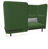 BuzziSpark Sound Reducing Sofa-Buzzi Space, Full Size Seating, Noise Reduction, Padded Seating, Seating-Original AG102 - Right open (2 Person)-High-Hazy Green - TRCS+ 9704-Learning SPACE