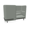 BuzziSpark Sound Reducing Sofa-Buzzi Space, Full Size Seating, Noise Reduction, Padded Seating, Seating-Original AG102 - Right open (2 Person)-High-Hazy Grey - TRCS+ 9107-Learning SPACE