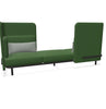 BuzziSpark Sound Reducing Sofa-Buzzi Space, Full Size Seating, Noise Reduction, Padded Seating, Seating-Original AG103 - Left open (3 Person)-Medium-Hazy Green - TRCS+ 9704-Learning SPACE