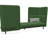 BuzziSpark Sound Reducing Sofa-Buzzi Space, Full Size Seating, Noise Reduction, Padded Seating, Seating-Original AG103 - Right open (3 Person)-High-Hazy Green - TRCS+ 9704-Learning SPACE