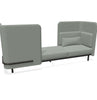 BuzziSpark Sound Reducing Sofa-Buzzi Space, Full Size Seating, Noise Reduction, Padded Seating, Seating-Original AG103 - Right open (3 Person)-Low-Hazy Grey - TRCS+ 9107-Learning SPACE