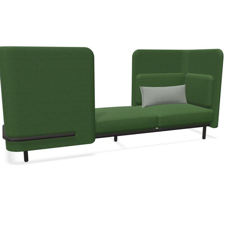 BuzziSpark Sound Reducing Sofa-Buzzi Space, Full Size Seating, Noise Reduction, Padded Seating, Seating-Original AG103 - Right open (3 Person)-Medium-Hazy Green - TRCS+ 9704-Learning SPACE