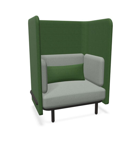 BuzziSpark Sound Reducing Sofa-Buzzi Space, Full Size Seating, Noise Reduction, Padded Seating, Seating-Sofa AG111 (1 Person)-Low-Hazy Green - TRCS+ 9704-Learning SPACE