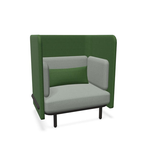 BuzziSpark Sound Reducing Sofa-Buzzi Space, Full Size Seating, Noise Reduction, Padded Seating, Seating-Sofa AG111 (1 Person)-Medium-Hazy Green - TRCS+ 9704-Learning SPACE