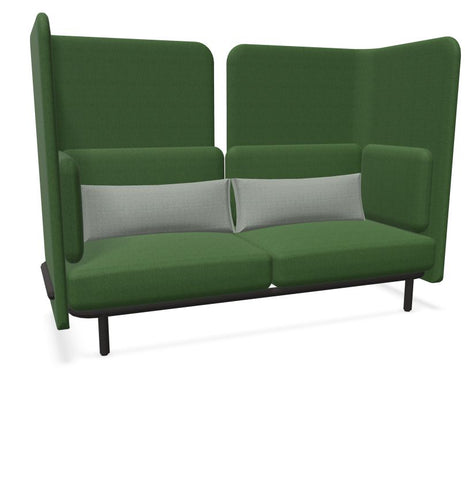 BuzziSpark Sound Reducing Sofa-Buzzi Space, Full Size Seating, Noise Reduction, Padded Seating, Seating-Sofa AG112 (2 Person)-High-Hazy Green - TRCS+ 9704-Learning SPACE