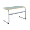 Cantilever Euro Tables: Double - 1200x600mm-Classroom Table, Metalliform, Table-460mm (3-4 Years)-Ailsa-Learning SPACE