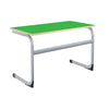 Cantilever Euro Tables: Double - 1200x600mm-Classroom Table, Metalliform, Table-460mm (3-4 Years)-Green-Learning SPACE