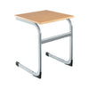 Cantilever Euro Tables: Square Single-Classroom Table, Metalliform, Table-460mm (3-4 Years)-Beech-Learning SPACE