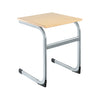 Cantilever Euro Tables: Square Single-Classroom Table, Metalliform, Table-460mm (3-4 Years)-Maple-Learning SPACE