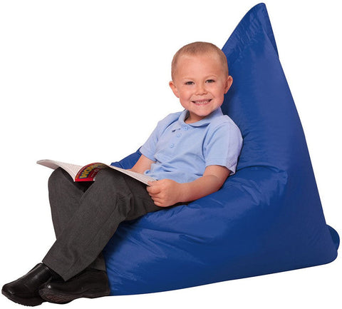 Children's Floor Cushion Bean Bag-Sofas-Bean Bags, Bean Bags & Cushions, Eden Learning Spaces, Matrix Group, Sensory Room Furniture-Blue-Learning SPACE