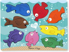 Chunky Puzzle - Fish Colours-Baby Maths, Down Syndrome, Early Years Maths, Primary Maths, Sound. Peg & Inset Puzzles, Stock, Underwater Sensory Room-Learning SPACE