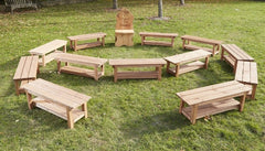 Class Set Of Benches (12Pk)-Classroom Packs, Cosy Direct, Modular Seating, Playground, Playground Equipment, Seating-Learning SPACE