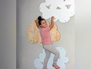Cloud Shaped Indoor Climbing Wall-Playground Equipment-Additional Need, Gross Motor and Balance Skills, Helps With, Sensory Climbing Equipment, Strength & Co-Ordination-Learning SPACE