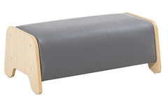 Coloured Bench-Children's Wooden Seating, Seating, Sensory Room Furniture-Grey-Learning SPACE